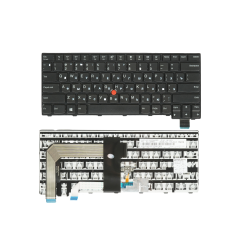 Клавиатура для ноутбука Lenovo T470S черная с рамкой, со стиком